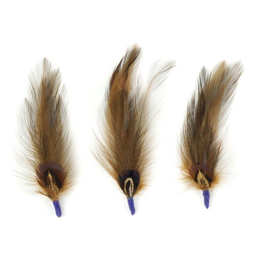 [BP5200--BN-N] Hat & Mask Trims Assorted 3.5 x 1 inch   3PC PKG --Brown/Natural