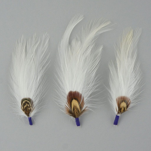 [BP5200--IV-N] Hat & Mask Trims Assorted 3.5 x 1 inch   3PC PKG --Ivory/Natural