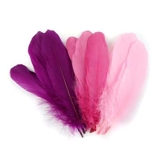 [B204M--LOVEBUG] Goose Pallet 6-8 inch   12PC PKG --Candy Pink/Raspberry/Very Berry