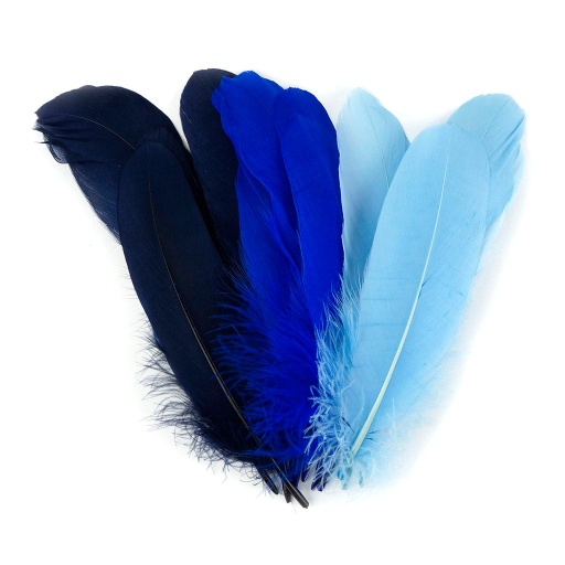 [B204M--BLUESKIES] Goose Pallet 6-8 inch   12PC PKG --Light Blue/Royal/Navy