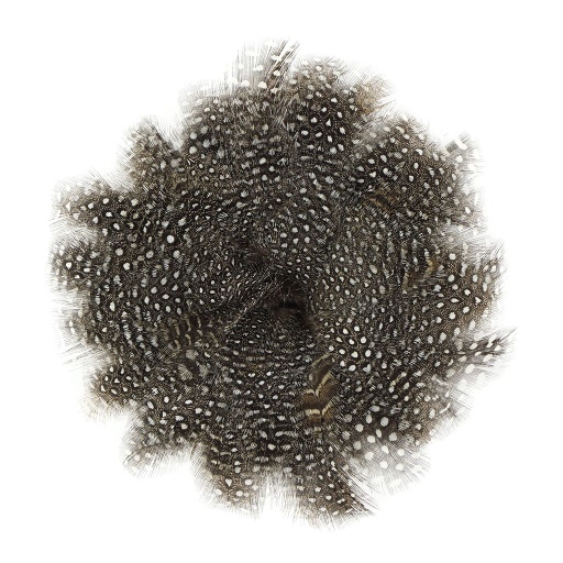[GHPS2-3_5-_50YD--N] Guinea Plumage Strung 2-3.5 inch   1/2yd --Natural
