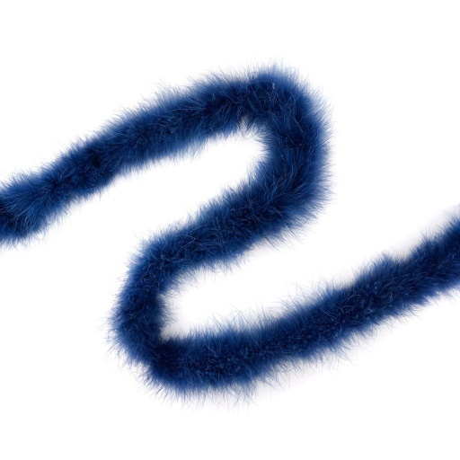 [5-H18--NY] Marabou Boa Medium Weight   2yd --Navy