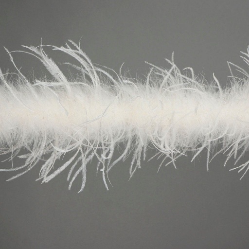 [5-ONEPLY--IV] Ostrich Boa One Ply 2yd --Ivory