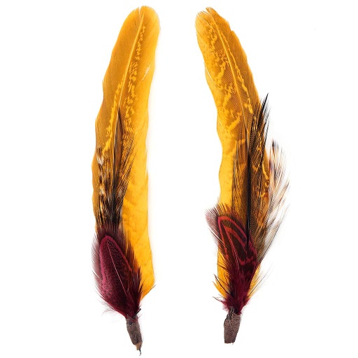[BP5251--BL-FIG-MGD-N] Hat Trim 4-6 inch   2PC PKG --Black/Fig/Marigold/Natural