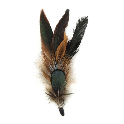 [BP5255--N] Pheasant/Rooster Hat Trim 5-6 inch   1PC PKG --Natural