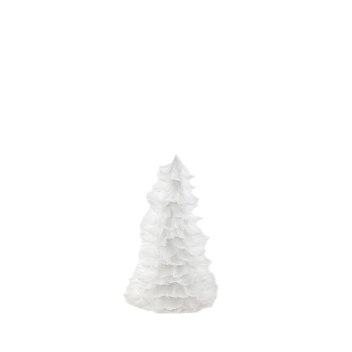 [TRSGC12--W] Feather Slip Cover Tree 12 inch --White