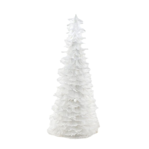 [TRSGC24--W] Feather Slip Cover Tree 24 inch --White