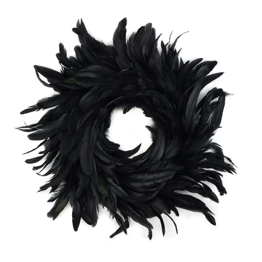 [WRXHB18--BL] Schlappens Wreath 11.5 inch Base  15-18 inch DIA --Black