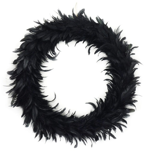 [WRXHB24--BL] Schlappens Wreath 20 inch Base   22-23 inch DIA --Black