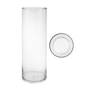 [VASE-CYL24--CL] Cylinder Vase 24 inch 6 inch Diameter --Clear